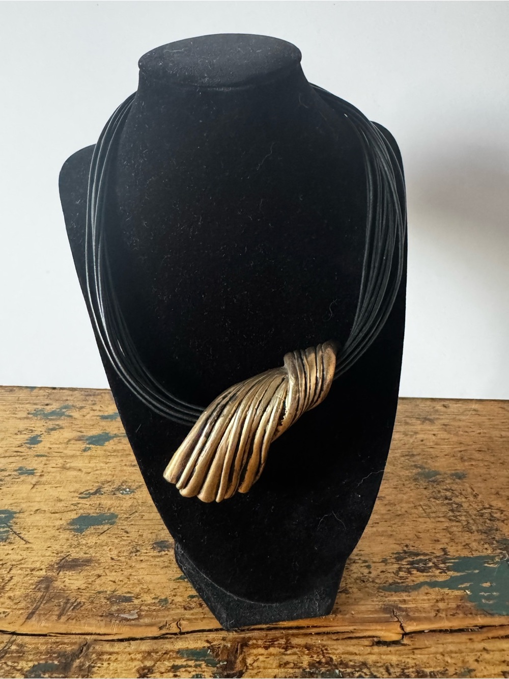 Bat Ami Israel Modernist Sterling Silver Statement Necklace